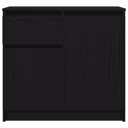 vidaXL Sideboard with Drawer Black Oak 71x35x65 cm Engineered Wood - Additional view 5