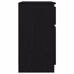 vidaXL Sideboard with Drawer Black Oak 71x35x65 cm Engineered Wood - Additional view 6