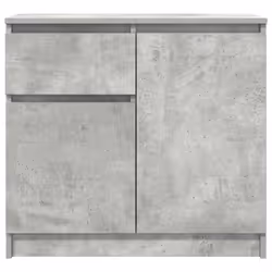 vidaXL Sideboard with Drawer Concrete Grey 71x35x65 cm Engineered Wood - Additional view 5