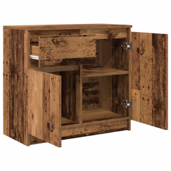 vidaXL Sideboard with Drawer Old Wood 71x35x65 cm Engineered Wood - Additional view 4