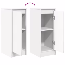vidaXL Sideboard White 29.5x34x76 cm Engineered Wood storage cabinet - Additional view 8