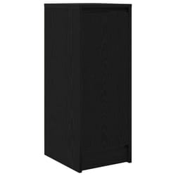 vidaXL Sideboard Black Oak 29.5x34x76 cm Engineered Wood storage cabinet