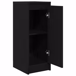 vidaXL Sideboard Black Oak 29.5x34x76 cm Engineered Wood storage cabinet - Additional view 4