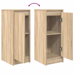 vidaXL Sideboard Sonoma Oak 29.5x34x76 cm Engineered Wood storage cabinet - Additional view 8