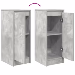 vidaXL Sideboard Concrete Grey 29.5x34x76 cm Engineered Wood storage cabinet - Additional view 8