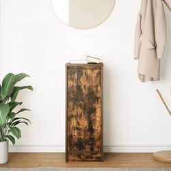 vidaXL Sideboard Smoked Oak 29.5x34x76 cm Engineered Wood storage cabinet
