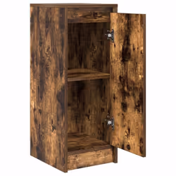 vidaXL Sideboard Smoked Oak 29.5x34x76 cm Engineered Wood storage cabinet - Additional view 4