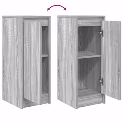 vidaXL Sideboard Grey Sonoma 29.5x34x76 cm Engineered Wood storage cabinet - Additional view 8