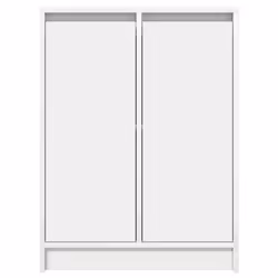 vidaXL Sideboard White 57x34x76 cm Engineered Wood storage cabinet - Additional view 5