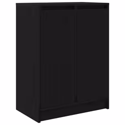 vidaXL Sideboard Black Oak 57x34x76 cm Engineered Wood storage cabinet