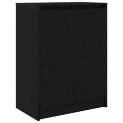 vidaXL Sideboard Black Oak 57x34x76 cm Engineered Wood storage cabinet
