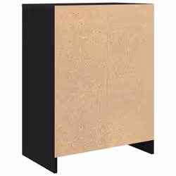 vidaXL Sideboard Black Oak 57x34x76 cm Engineered Wood storage cabinet - Additional view 7