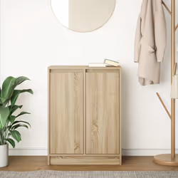 vidaXL Sideboard Sonoma Oak 57x34x76 cm Engineered Wood storage cabinet