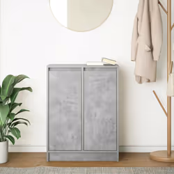 vidaXL Sideboard Concrete Grey 57x34x76 cm Engineered Wood storage cabinet