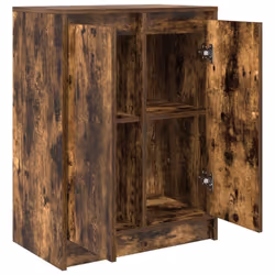 vidaXL Sideboard Smoked Oak 57x34x76 cm Engineered Wood storage cabinet - Additional view 4