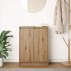 vidaXL Sideboard Artisan Oak 57x34x76 cm Engineered Wood storage cabinet