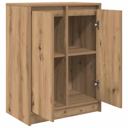 vidaXL Sideboard Artisan Oak 57x34x76 cm Engineered Wood storage cabinet - Additional view 4