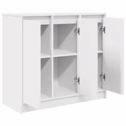vidaXL Sideboard White 85x34x76 cm Engineered Wood storage cabinet - Additional view 4