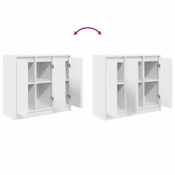 vidaXL Sideboard White 85x34x76 cm Engineered Wood storage cabinet - Additional view 8