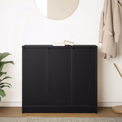 vidaXL Sideboard Black Oak 85x34x76 cm Engineered Wood storage cabinet