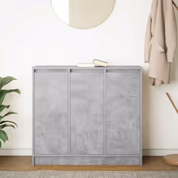 vidaXL Sideboard Concrete Grey 85x34x76 cm Engineered Wood storage cabinet
