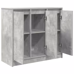 vidaXL Sideboard Concrete Grey 85x34x76 cm Engineered Wood storage cabinet - Additional view 4