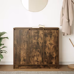 vidaXL Sideboard Smoked Oak 85x34x76 cm Engineered Wood storage cabinet - Additional view 2