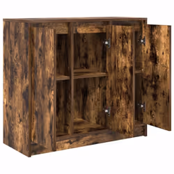 vidaXL Sideboard Smoked Oak 85x34x76 cm Engineered Wood storage cabinet - Additional view 4