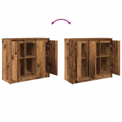 vidaXL Sideboard Old Wood 85x34x76 cm Engineered Wood storage cabinet - Additional view 8