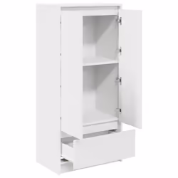 vidaXL Cabinet with Drawer White 55.5x34x119.5 cm Engineered Wood - Additional view 4