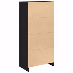 vidaXL Cabinet with Drawer Black Oak 55.5x34x119.5 cm Engineered Wood - Additional view 7