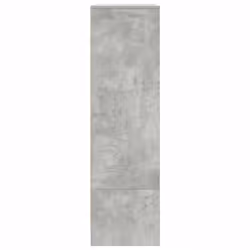 vidaXL Cabinet with Drawer Concrete Grey 55.5x34x119.5 cm Engineered Wood - Additional view 6