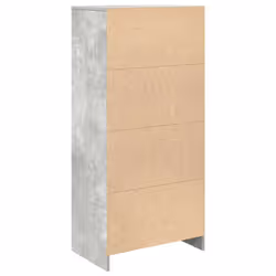 vidaXL Cabinet with Drawer Concrete Grey 55.5x34x119.5 cm Engineered Wood - Additional view 7
