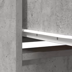 vidaXL Cabinet with Drawer Concrete Grey 55.5x34x119.5 cm Engineered Wood - Additional view 9