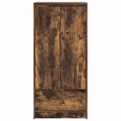 vidaXL Cabinet with Drawer Smoked Oak 55.5x34x119.5 cm Engineered Wood - Additional view 5