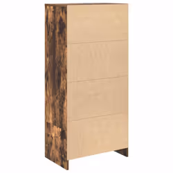 vidaXL Cabinet with Drawer Smoked Oak 55.5x34x119.5 cm Engineered Wood - Additional view 7