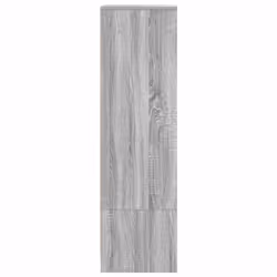 vidaXL Cabinet with Drawer Grey Sonoma 55.5x34x119.5 cm Engineered Wood - Additional view 6