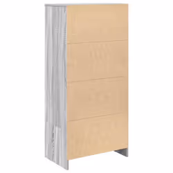 vidaXL Cabinet with Drawer Grey Sonoma 55.5x34x119.5 cm Engineered Wood - Additional view 7