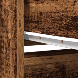 vidaXL Cabinet with Drawer Old Wood 55.5x34x119.5 cm Engineered Wood - Additional view 9