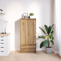vidaXL Cabinet with Drawer Artisan Oak 55.5x34x119.5 cm Engineered Wood - Additional view 2