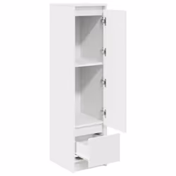 vidaXL Highboard White 29.5x34x119.5 cm Engineered Wood cabinet side cabinet - Additional view 4