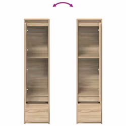 vidaXL Highboard Sonoma Oak 29.5x34x119.5 cm Engineered Wood cabinet - Additional view 8