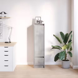 vidaXL Highboard Concrete Grey 29.5x34x119.5 cm Engineered Wood cabinet - Additional view 2