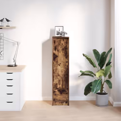 vidaXL Highboard Smoked Oak 29.5x34x119.5 cm Engineered Wood cabinet - Additional view 2