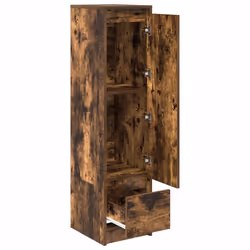 vidaXL Highboard Smoked Oak 29.5x34x119.5 cm Engineered Wood cabinet - Additional view 4