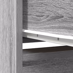 vidaXL Highboard Grey Sonoma 29.5x34x119.5 cm Engineered Wood cabinet - Additional view 10