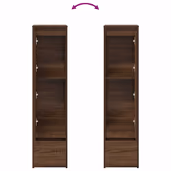 vidaXL Highboard Brown Oak 29.5x34x119.5 cm Engineered Wood cabinet - Additional view 8