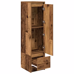 vidaXL Highboard Old Wood 29.5x34x119.5 cm Engineered Wood cabinet - Additional view 4