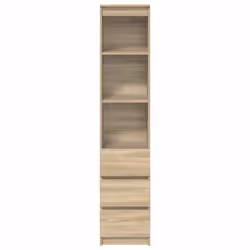 vidaXL Highboard Sonoma Oak 37.5x35x180 cm Engineered Wood cabinet - Additional view 5