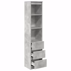 vidaXL Highboard Concrete Grey 37.5x35x180 cm Engineered Wood cabinet - Additional view 4